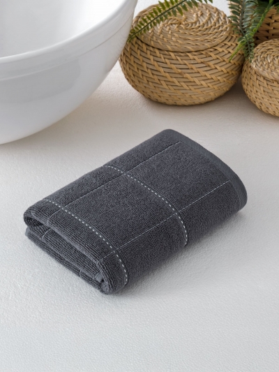 Турецкое махровое полотенце METEOR PANDORA Антрацит